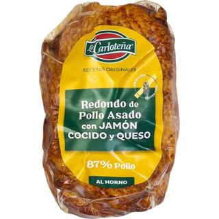Redondo de Pollo Al Horno Relleno de Jamón y Queso La Carloteña 340 G.