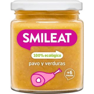 Tarrito de Pavo con Verduras A Partir de 6 Meses Smileat 230 Gramos.