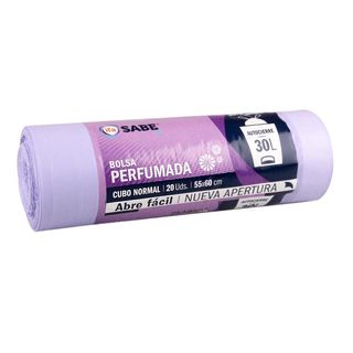 Bolsas Basura Perfumada Cierre Fácil Sabe 30L. 20 Uds.