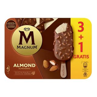 Helado Magnum Almendras 3+1U