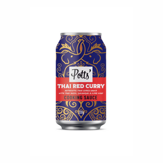 Соус Тайський Червоний Каррі з Калганом, Тайським Базиліком і Листям Лайма ТМ POTTS, 330 г