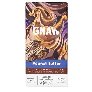 Молочний шоколад з арахісовим маслом ТМ GNAW, 80 г