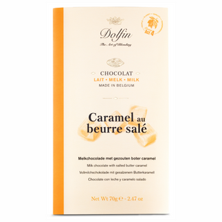 Молочний шоколад з карамеллю та сіллю ТМ DOLFIN, 70 г
