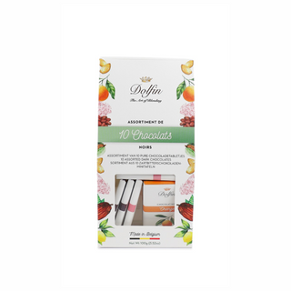 Асорті шоколадних плиток чорний шоколад ТМ DOLFIN, 100 г