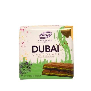 Молочний Шоколад Dubai з Фісташковою Начинкою та Кадаїфом ТМ Bind, 80 г