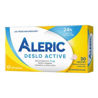 Aleric Deslo Active, 5 mg, 30 tabletek, na alergię i katar s