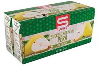 Succo Pera Ml.200X6 S-Budget
