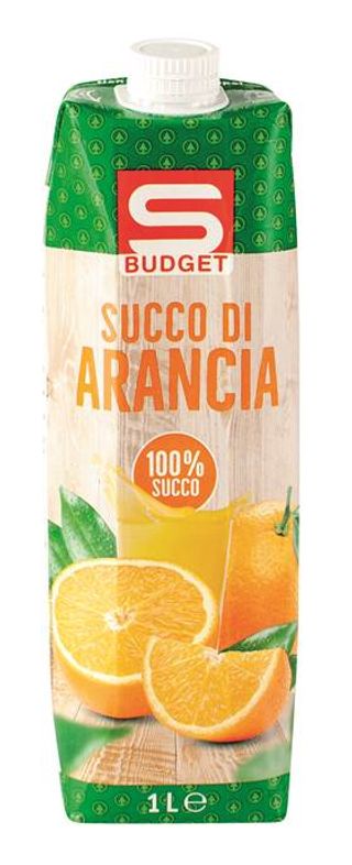 Succo Arancia 100% Lt1 S-Budge