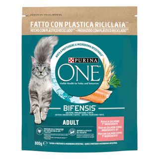 Purina One Bifensis Crocchette Adulti Ricco In Salmone E Cereali Integrali 800 G - 000140375