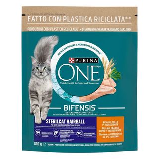 Purina One Bifensis Crocchette Sterilcat Hairball Ricco In Pollo E Cereali Integrali 800g - 000140384