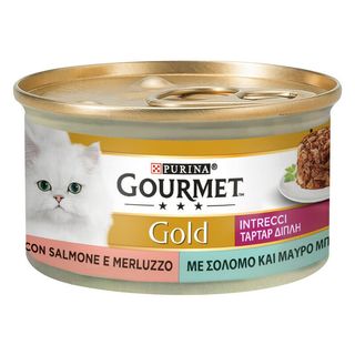 Gourmet Gold Cat Adult Intrecci Di Gusto Salmone & Merluzzo 85 G - 000143245