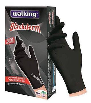 Walking Blackderm Guanti Nitrile Nero Taglia M 100 Pezzi - 000421030