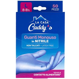 Caddy's Guanti Monouso In Nitrile Taglia L 50 Pezzi - 000421255