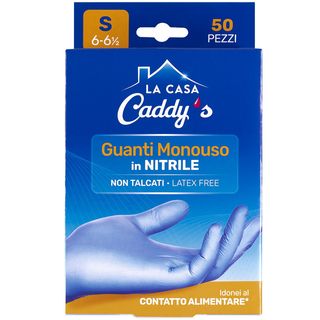 Caddy's Guanti Monouso In Nitrile Taglia S 50 Pezzi - 000421251