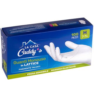 Caddy's Guanti Monouso In Lattice Taglia M 100 Pezzi - 000421245
