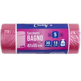 Caddy's Sacchetti Bagno S Rosa 42x55 30 Pezzi - 000696020