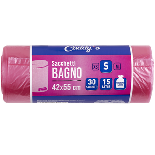 Caddy's Sacchetti Bagno S Rosa 42x55 30 Pezzi - 000696020