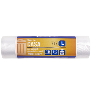 Caddy's Sacchetti L Trasparente 70x110 10 Pezzi - 000696057