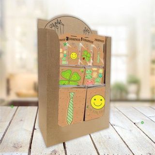 4 Chiudipacco 5x7,5cm Assortiti Verdi - 000098272