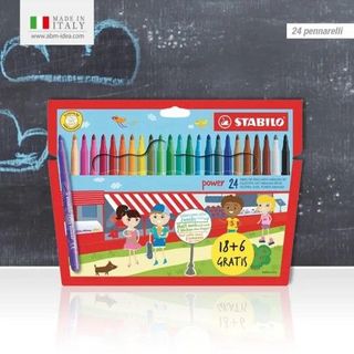 Stabilo Pennarelli 18+6pz Colori Assortiti - 000217252