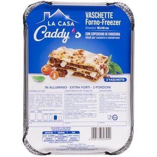 Caddy's Forno-freezer 192x140 Mm 3 Vaschette Con Coperchio - 000224106