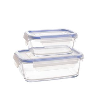 Set 2 Boites Rectangulaire 2x 0.6l Plastique Maste - D10243749