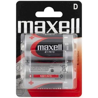 Pile Saline D R20 Un 2 Maxell - D10440179