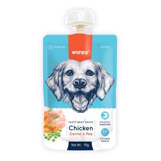 Wanpy Pâte de poulet pour chiens, 90g