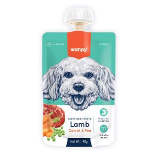 Wanpy Pâte de viande d'agneau pour chiens, 90g