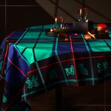 სუფრა "სანადიმო" 140X140 ლურჯი