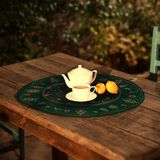 მრგვალი დასაფენი "ალილო" მწვანე