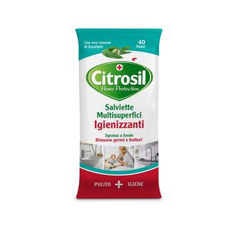 Citrosil Home Protection Multisuperfici Igienizzanti Eucalipto 40 Salviette - 000524019
