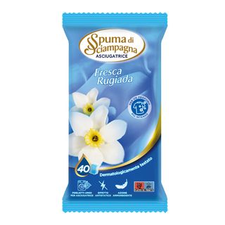 Spuma Di Sciampagna Foglietti Profumati Per Asciugatrice Fresca Rugiada 40 Fogli - 000281192