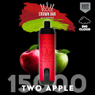 Shisha Al Fakher 15000 Puffs - Two Apple