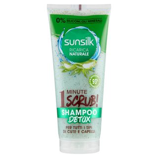 Sunsilk Ricarica Naturale 1 Minute Scrub! Shampoo Detox Per Tutti I Tipi Di Cute E Capelli 200 Ml - 000735750