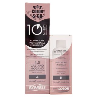 Alama Sos Colorazione Permanente E Rivelatore In Crema 4.5 Mogano 90ml - 000491633