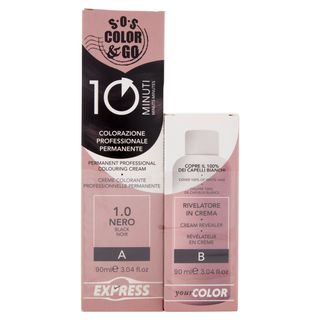 Alama Sos Colorazione Permanente E Rivelatore In Crema 1.0 Nero 90ml - 000491623