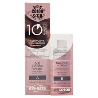 Alama Sos Colorazione Permanente E Rivelatore In Crema 6.0 Biondo Scuro 90ml - 000491627
