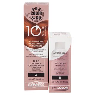 Alama Sos Colorazione Permanente E Rivelatore In Crema 8.43 Biondo Rame 90ml - 000491632