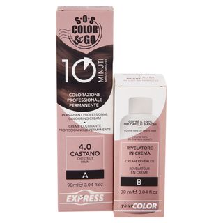 Alama Sos Colorazione Permanente E Rivelatore In Crema 4.0 Castano 90ml - 000491625