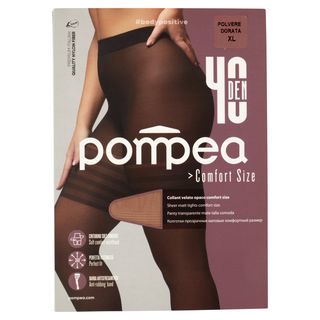 Pompea Comfort Size Collant 40 Den Xl Polvere Dorata - 000063245
