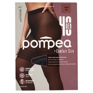 Pompea Comfort Size Collant 40 Den Xxl Nero - 000063128