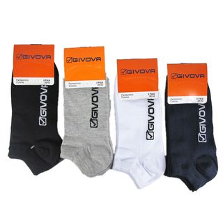 Givova Fantasmini In Cotone Nero 3 Paia Taglia 39/42 - 000063568