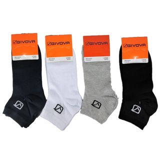 Givova Mini Calza In Cotone Nero 3 Paia Taglia 43/46 - 000063563