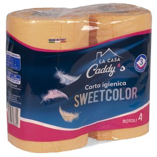 Caddy's Sweet Color Pesca Carta Igienica 4 Rotoli - 000087076