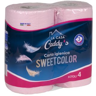 Caddy's Sweet Color Rosa Carta Igienica 4 Rotoli - 000087078