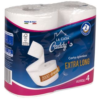 Caddy's Carta Igienica 2000 Strappi 4 Rotoli - 000087303