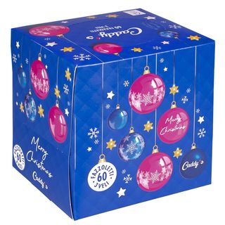 Caddy's Natale 2023 Fazzoletti Cubo Assortito 60 Pezzi - 000401055