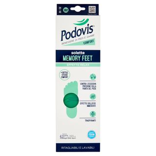 Podovis Comfort Solette Memory Feet Taglia Unica 24/45 1 Paio - 000278028