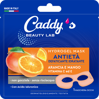 Caddy's Maschera Hydrogel Occhi Antietà Arancia E Mango 1 Pezzo - 000252865